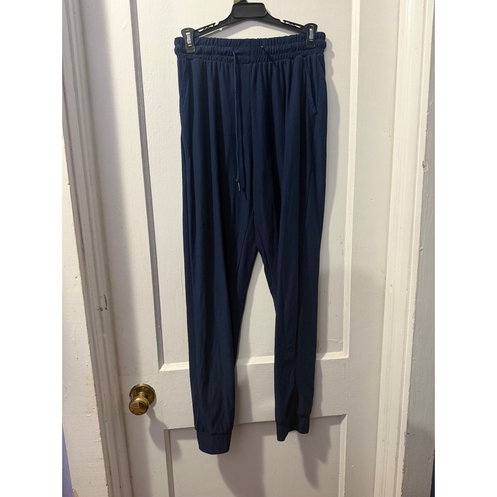 Unbranded Navy Blue Joggers Women Medium High Rise Drawstring Sweatpants